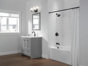 Outlet ⌛ Delta Faucet Trinsic® Single Handle Single Function Bathtub & Shower Faucet in Matte Black (Trim Only) 😀 - Image 3