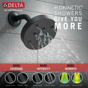 Outlet ⌛ Delta Faucet Trinsic® Single Handle Single Function Bathtub & Shower Faucet in Matte Black (Trim Only) 😀 - Image 6