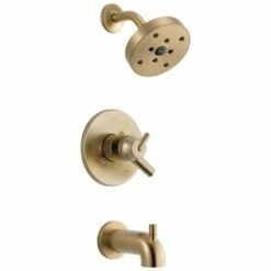 Cheapest ⌛ Delta Faucet Trinsic® Single Handle Single Function Bathtub & Shower Faucet in Brilliance® Champagne Bronze (Trim Only) 🌟