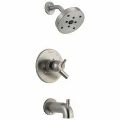 Cheapest 🛒 Delta Faucet Trinsic® Single Handle Single Function Bathtub & Shower Faucet in Brilliance® Stainless (Trim Only) 😉