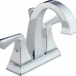 Discount 🔔 Delta Faucet Dryden™ Two Handle Centerset Bathroom Sink Faucet with Pop-Up Drain Assembly in Polished Chrome 😀