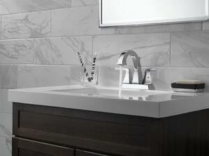 Discount 🔔 Delta Faucet Dryden™ Two Handle Centerset Bathroom Sink Faucet with Pop-Up Drain Assembly in Polished Chrome 😀 - Image 2