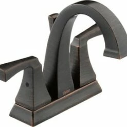 Promo 👍 Delta Faucet Dryden™ Two Handle Centerset Bathroom Sink Faucet with Pop-Up Drain Assembly in Venetian Bronze ✔️