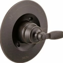 Best Pirce ❤️ Delta Faucet Woodhurst™ Tub and Shower Balancing Valve Trim Only with Single Lever Handle in Venetian Bronze ⌛