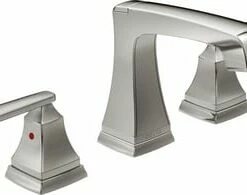 Cheap 🔔 Delta Faucet Ashlyn® Two Handle Widespread Bathroom Sink Faucet with Pop-Up Drain Assembly in Stainless ✔️