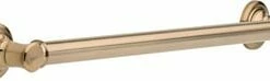 Discount 🎁 Delta Faucet Traditional 24 in. Grab Bar in Brilliance® Champagne Bronze 🤩