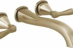 New 😀 Delta Faucet Stryke® Two Handle Wall Mount Filler in Brilliance® Champagne Bronze (Trim Only) 💯
