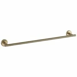 Deals 🎉 Delta Faucet Trinsic® 24 in. Towel Bar in Brilliance® Champagne Bronze 👏