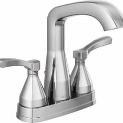 Buy 👍 Delta Faucet Stryke® Two Handle Centerset Bathroom Sink Faucet in Polished Chrome 😍