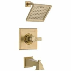 Cheap 🤩 Delta Faucet Dryden™ Single Handle Single Function Bathtub & Shower Faucet in Brilliance® Champagne Bronze (Trim Only) 🧨