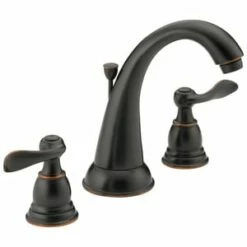 Best deal 🤩 Delta Faucet Windemere® Two Handle Widespread Bathroom Sink Faucet with Pop-Up Drain Assembly in Oil Rubbed Bronze 😀