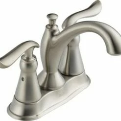 Deals ⌛ Delta Faucet Linden™ Two Handle Centerset Bathroom Sink Faucet in Brilliance Stainless 🛒