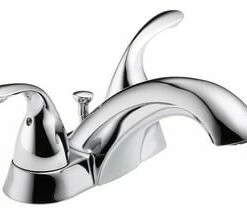 Brand new ✔️ Delta Faucet Classic Two Handle Centerset Bathroom Sink Faucet with Pop-Up Drain Assembly in Polished Chrome 🎉