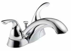 Brand new ✔️ Delta Faucet Classic Two Handle Centerset Bathroom Sink Faucet with Pop-Up Drain Assembly in Polished Chrome 🎉