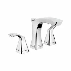 Flash Sale 🎉 Delta Faucet Tesla® Two Handle Widespread Bathroom Sink Faucet with Pop-Up Drain Assembly in Chrome 😉