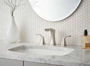 Discount ⭐ Delta Faucet Tesla® Two Handle Widespread Bathroom Sink Faucet with Pop-Up Drain Assembly in Brilliance® Stainless 💯 - Image 3