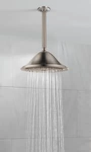 Hot Sale 🛒 Delta Faucet Single Function Full Showerhead in Brilliance Stainless 😉 - Image 2