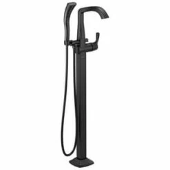 Hot Sale 🤩 Delta Faucet Stryke® Single Handle Lever Floor Mount Filler in Matte Black (Trim Only) 🥰