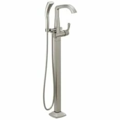 Hot Sale 👍 Delta Faucet Stryke® Single Handle Lever Floor Mount Filler in Brilliance® Stainless (Trim Only) ⭐