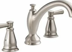 Buy 👍 Delta Faucet Linden™ Two Handle Roman Tub Faucet in Brilliance® Stainless (Trim Only) 😍