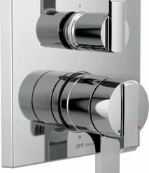 Best Sale ❤️ Delta Faucet Angular Modern Monitor® 17 Series Two Handle Bathtub & Shower Faucet in Chrome Trim Only 🤩