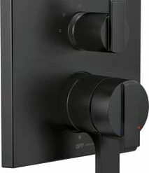 Promo 🌟 Delta Faucet Angular Modern Monitor® 17 Series Two Handle Bathtub & Shower Faucet in Matte Black (Trim Only) ❤️