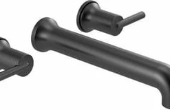 Flash Sale ✨ Delta Faucet Contemporary Two Handle Wall Mount Filler in Matte Black (Trim Only) 💯