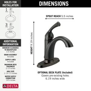 Promo 👏 Delta Faucet Haywood™ Single Handle Centerset Bathroom Sink Faucet in Venetian Bronze 💯 - Image 2