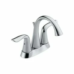 Budget 🌟 Delta Faucet Lahara® Two Handle Centerset Bathroom Sink Faucet in Polished Chrome ❤️