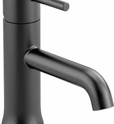 Budget ❤️ Delta Faucet Trinsic® Single Handle Monoblock Bathroom Sink Faucet in Matte Black 🛒