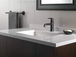 Budget ❤️ Delta Faucet Trinsic® Single Handle Monoblock Bathroom Sink Faucet in Matte Black 🛒 - Image 5