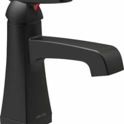 Cheap 🥰 Delta Faucet Ashlyn® Single Handle Monoblock Bathroom Sink Faucet in Matte Black 🎉