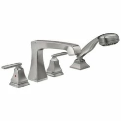 Top 10 ⌛ Delta Faucet Ashlyn® Two Handle Roman Tub Faucet in Stainless Trim Only 🔥