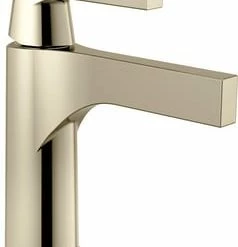 Best Pirce 🧨 Delta Faucet Zura® Single Handle Monoblock Bathroom Sink Faucet with Drain Assembly in Brilliance Polished Nickel ✨