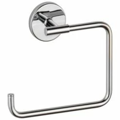 Deals 👍 Delta Faucet Trinsic® Rectangular Open Towel Ring in Polished Chrome 🎉