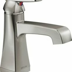 Best Pirce 😍 Delta Faucet Ashlyn® Single Handle Centerset Bathroom Sink Faucet with Pop-Up Drain Assembly in Brilliance Stainless ❤️
