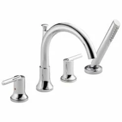 Best reviews of ⭐ Delta Faucet Trinsic® Two Handle Roman Tub Faucet in Polished Chrome Trim Only ⌛