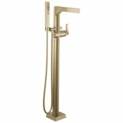New ⌛ Delta Faucet Zura® Single Handle Lever Floor Mount Filler in Brilliance® Champagne Bronze (Trim Only) 👍