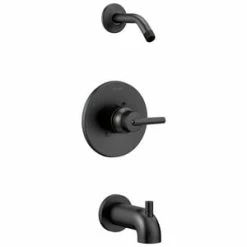 Top 10 🔥 Delta Faucet Trinsic® Monitor 14 Series Single Function Pressure Balanced Tub and Shower Trim - Less Shower Head in Matte Black 🔔