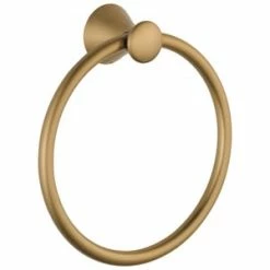Best reviews of 🌟 Delta Faucet Lahara™ Round Closed Towel Ring in Brilliance Champagne Bronze 👍