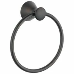 Discount 👍 Delta Faucet Lahara™ Round Closed Towel Ring in Venetian Bronze ✨