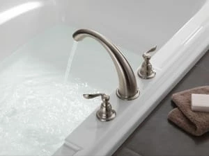 Deals 🥰 Delta Faucet Windemere® Two Handle Roman Tub Faucet in Oil Rubbed Bronze Trim Only 👏 - Image 6