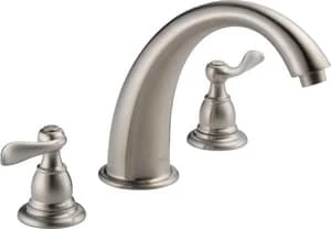 Flash Sale 👍 Delta Faucet Windemere® Two Handle Roman Tub Faucet in Brilliance Stainless Trim Only ✨
