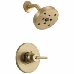 Budget 😍 Delta Faucet Trinsic® Single Handle Single Function Shower Faucet in Brilliance® Champagne Bronze (Trim Only) ✨