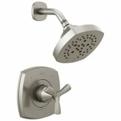 Deals 🛒 Delta Faucet Stryke® Single Handle Multi Function Shower Faucet in Brilliance® Stainless (Trim Only) 😀