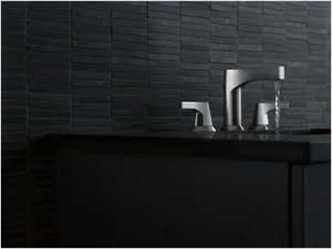 Brand new 🤩 Delta Faucet Zura® Two Handle Widespread Bathroom Sink Faucet in Matte Black Lever Handle 🧨 - Image 4