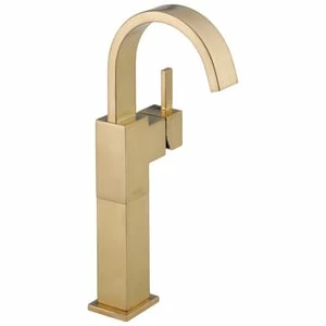 Flash Sale ⭐ Delta Faucet Vero® Single Handle Vessel Filler Bathroom Sink Faucet in Brilliance® Champagne Bronze 😍