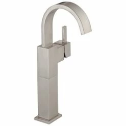 Best Sale 😉 Delta Faucet Vero® Single Handle Vessel Filler Bathroom Sink Faucet in Brilliance® Stainless ⌛