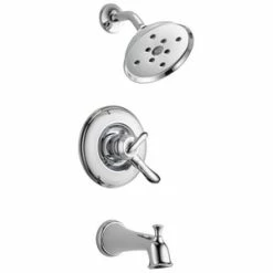 Discount 🛒 Delta Faucet Linden™ Two Handle Single Function Bathtub & Shower Faucet in Polished Chrome (Trim Only) 🔔