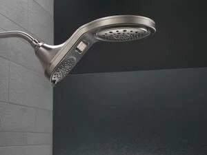 Best Sale 🧨 Delta Faucet HydroRain® Multi Function Full Body, Full Spray w/ Massage, Massaging, Pause and Shampoo Rinsing Showerhead in Brilliance Stainless 👏 - Image 5
